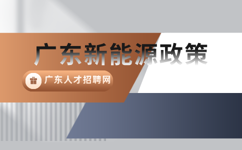 广东新能源政策